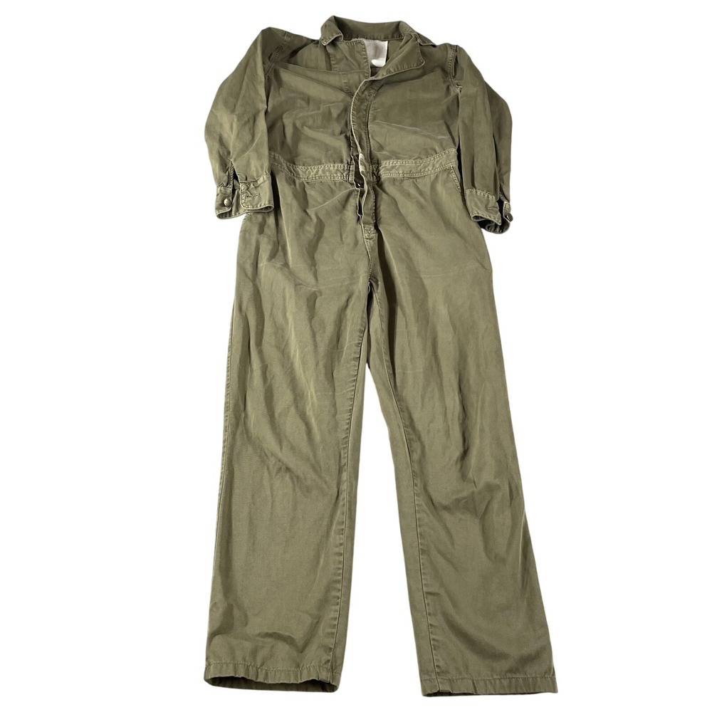 Current Elliot Olive Army Green The Vintage Mechanic Jumper Utility Jumpsuit‎ 0